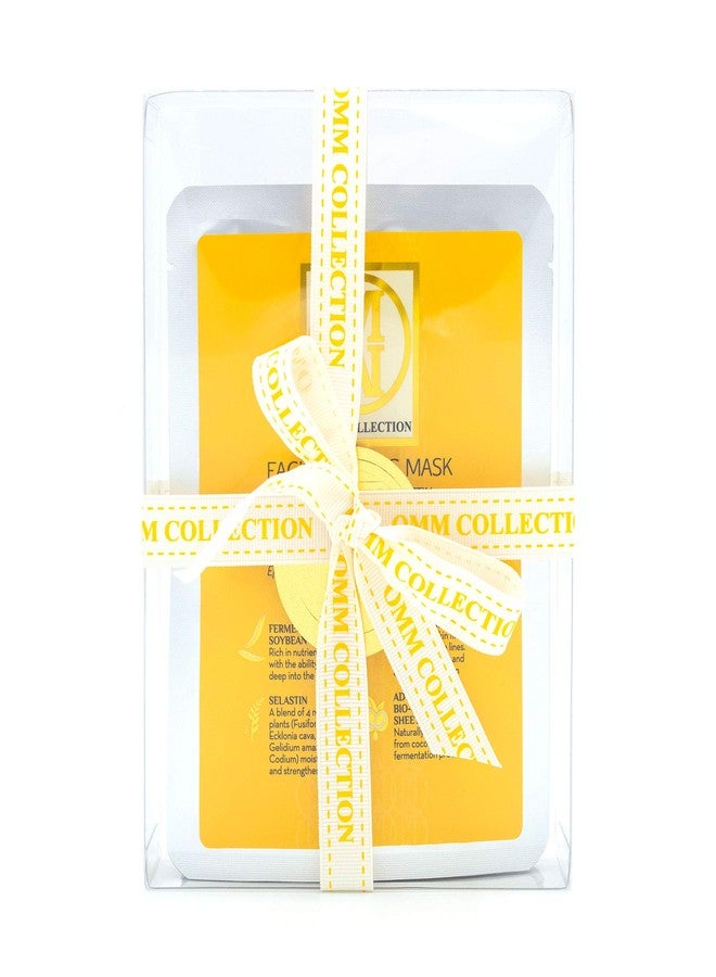 أو إم إم كوليكشن مجموعة OMM أقنعة الوجه من جل جوز الهند بالسليلوز الحيوي - العناية بالبشرة (عبوة من 4 قطع) - شد البشرة، ترطيبها، تهدئتها وتفتيحها - ترطيبها ومكافحة الشيخوخة مع الكولاجين البحري المتحلل ومستخلصات الزهور. - Image 1